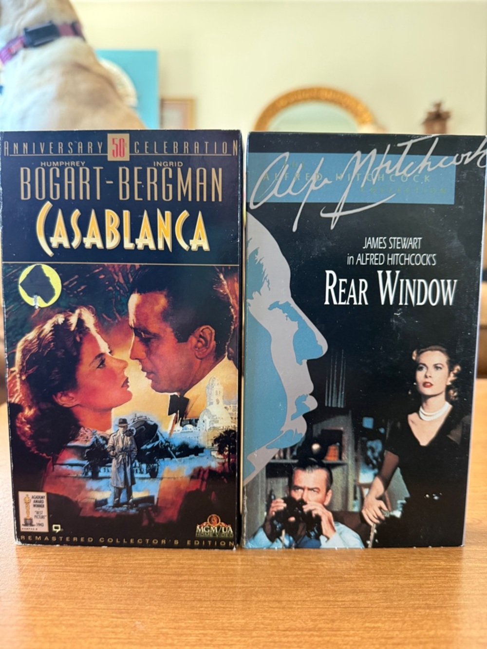 Casablanca & Rear Window - Set of 2 Vintage VHS Tapes